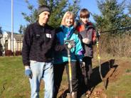 Volunteers putting down roots