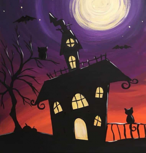 Haunted House painting